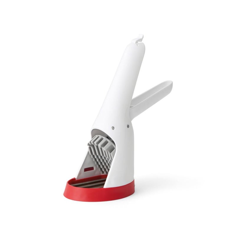 Chef'n Hand-Held Slicer Strawberry Slicester, Cherry/Meringue - Image 1